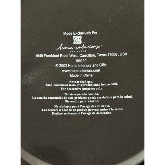 Vintage 2003 Home Interiors Santa Plate Perfect For Santa's Cookies - Picture 3 of 4